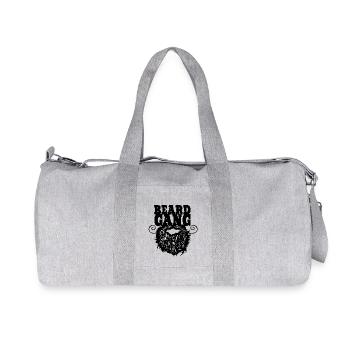 Bart Bande Bart Zitat Bart Schnurrbart - Recycelte Canvas-Sporttasche von Stanley/Stella - Grau meliert - Vorne