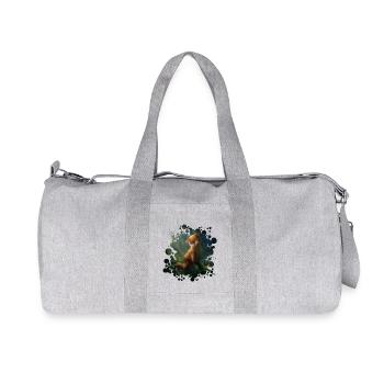 Kleiner Fuchs (Fox) - Recycelte Canvas-Sporttasche von Stanley/Stella - Grau meliert - Vorne