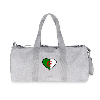 Drapeau Algérie - Sac de sport en toile recyclée Stanley/Stella - gris chiné - Devant