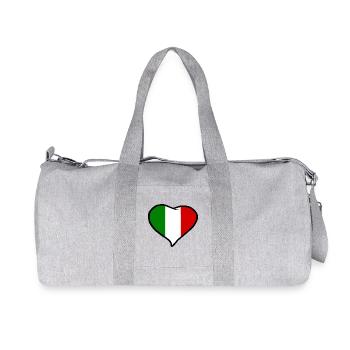 Italy flag - Recycled Canvas Sports Bag by Stanley/Stella - heather grey - Front