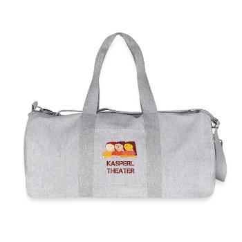 Kasperltheater lustig - Recycelte Canvas-Sporttasche von Stanley/Stella - Grau meliert - Vorne