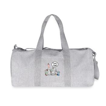 I am fine! - Recycelte Canvas-Sporttasche von Stanley/Stella - Grau meliert - Vorne