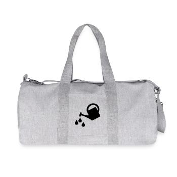 Watering can with water to grow something - Recycled Canvas Sports Bag by Stanley/Stella - heather grey - Front