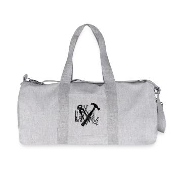 Carpenter tools and nails - Recycled Canvas Sports Bag by Stanley/Stella - heather grey - Front