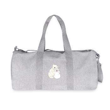 Meilleurs ami - Sac de sport en toile recyclée Stanley/Stella - gris chiné - Devant