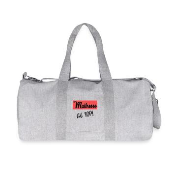 THANK YOU MISTRESS - Recycled Canvas Sports Bag by Stanley/Stella - heather grey - Front