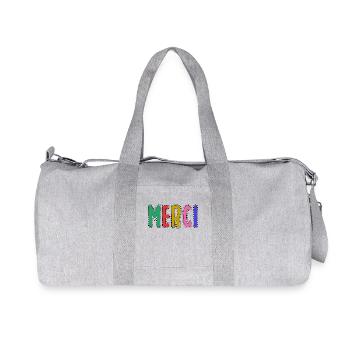 MERCI. MAÎTRESSE. MAÎTRE. MERCI MAÎTRESSE - Sac de sport en toile recyclée Stanley/Stella - gris chiné - Devant