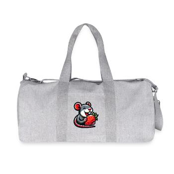 Sweet Mouse au Rat et Fruit De Fraise Fruité - Sac de sport en toile recyclée Stanley/Stella - gris chiné - Devant