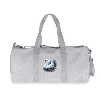 Cygne - Sac de sport en toile recyclée Stanley/Stella - gris chiné - Devant