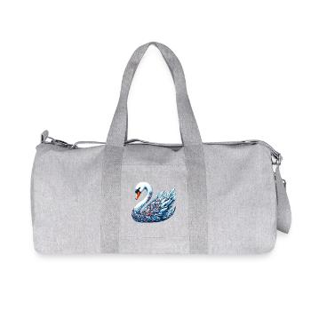 Cygne - Sac de sport en toile recyclée Stanley/Stella - gris chiné - Devant