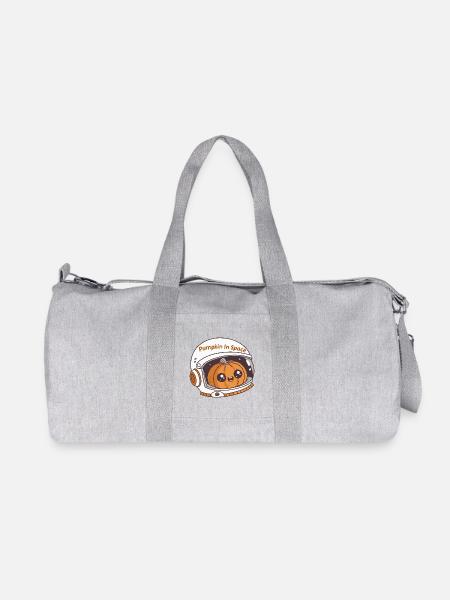 Weltraum-Astronaut Kürbis - Recycelte Canvas-Sporttasche von Stanley/Stella - Grau meliert