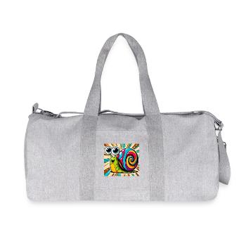 Escargot - Sac de sport en toile recyclée Stanley/Stella - gris chiné - Devant