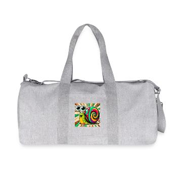 Schnecke - Recycelte Canvas-Sporttasche von Stanley/Stella - Grau meliert - Vorne