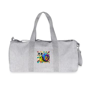 Snail - Recycled Canvas Sports Bag by Stanley/Stella - heather grey - Front