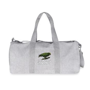 Rettet den Kakapo Neuseeland - Recycelte Canvas-Sporttasche von Stanley/Stella - Grau meliert - Vorne