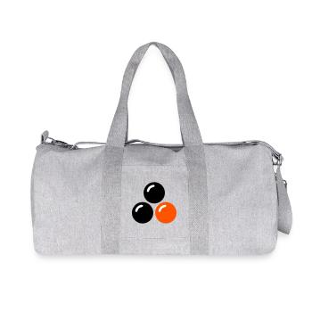 Table tennis balls Table tennis club Ping Pong - Recycled Canvas Sports Bag by Stanley/Stella - heather grey - Front