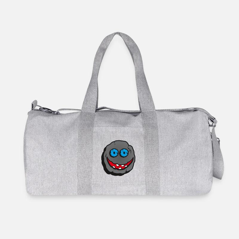 Stein Smiley - Recycelte Canvas-Sporttasche von Stanley/Stella - Grau meliert