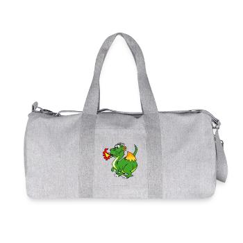 dragon - Recycled Canvas Sports Bag by Stanley/Stella - heather grey - Front