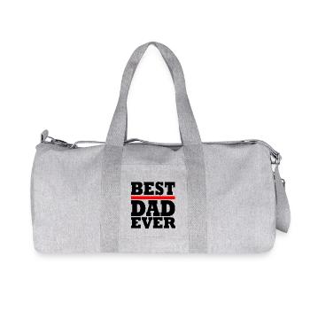 Best dad ever - Sac de sport en toile recyclée Stanley/Stella - gris chiné - Devant