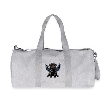 Ange carlin mignon de style baroque gothique - Sac de sport en toile recyclée Stanley/Stella - gris chiné - Devant