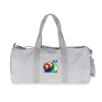 Escargot - Sac de sport en toile recyclée Stanley/Stella - gris chiné - Devant