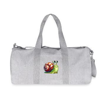 Escargot - Sac de sport en toile recyclée Stanley/Stella - gris chiné - Devant