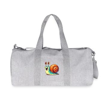 Escargot - Sac de sport en toile recyclée Stanley/Stella - gris chiné - Devant