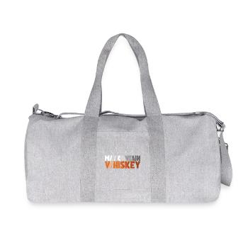 Whiskey Saying Whiskey Drinker Whiskey Lovers - Recycled Canvas Sports Bag by Stanley/Stella - heather grey - Front