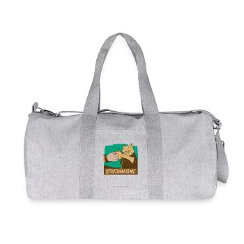 Meilleure Chatte Mamie du Monde Chats Grand-mère Chat - Sac de sport en toile recyclée Stanley/Stella - gris chiné - Devant