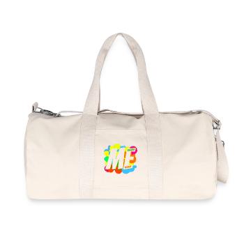 ICH & ICH - Recycelte Canvas-Sporttasche von Stanley/Stella - Naturweiß - Vorne