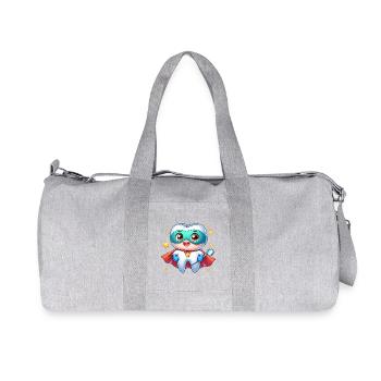 Dental Superhero Dentist Hero Dental Hero - Recycled Canvas Sports Bag by Stanley/Stella - heather grey - Front