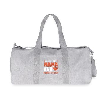 Hühnerflüsterer Huhn Hühnerhalter Hühner - Recycelte Canvas-Sporttasche von Stanley/Stella - Grau meliert - Vorne