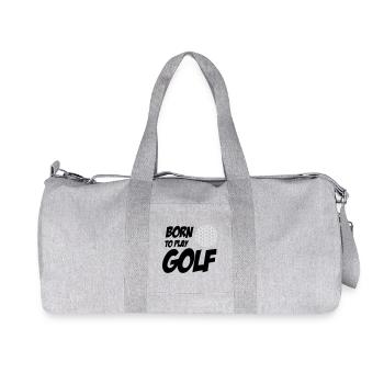 Born To Play Golf - Recycelte Canvas-Sporttasche von Stanley/Stella - Grau meliert - Vorne