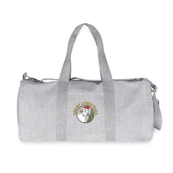 Merry Christmas - Recycelte Canvas-Sporttasche von Stanley/Stella - Grau meliert - Vorne