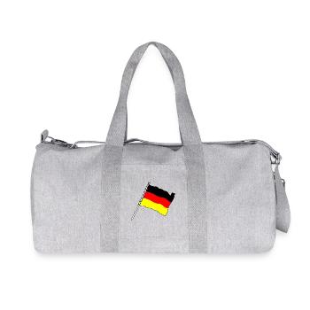 Flag Germany - Recycled Canvas Sports Bag by Stanley/Stella - heather grey - Front