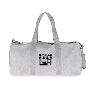 Carpet rolls logo in store - Recycled Canvas Sports Bag by Stanley/Stella - heather grey - Front