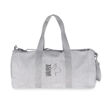 Canadian Sphynx Profile Cats Cat Wilsigns - Recycled Canvas Sports Bag by Stanley/Stella - heather grey - Front