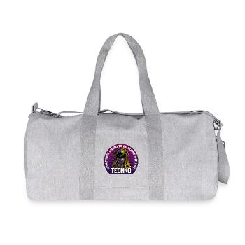 Insigne du Cercle des astronautes techno - Sac de sport en toile recyclée Stanley/Stella - gris chiné - Devant