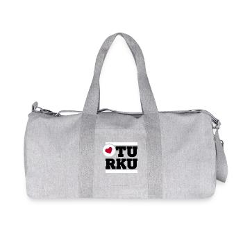 LoveTurku - Recycled Canvas Sports Bag by Stanley/Stella - heather grey - Front