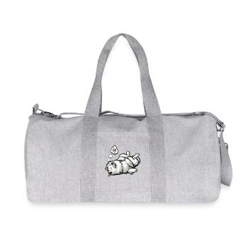 Chiens bergers blancs bergers - Sac de sport en toile recyclée Stanley/Stella - gris chiné - Devant