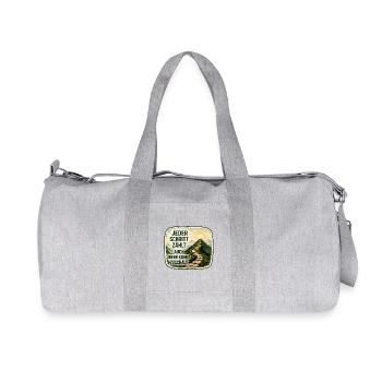 Jeder Schritt zählt – auch wenn keiner zuschaut - Recycelte Canvas-Sporttasche von Stanley/Stella - Grau meliert - Vorne
