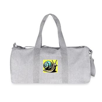Escargot - Sac de sport en toile recyclée Stanley/Stella - gris chiné - Devant