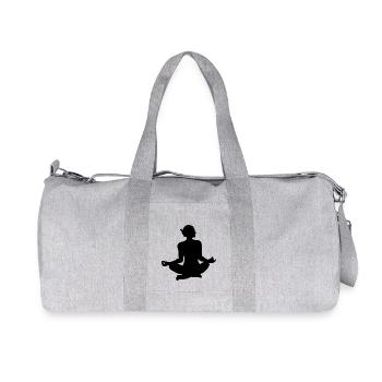 exercice de yoga - Sac de sport en toile recyclée Stanley/Stella - gris chiné - Devant