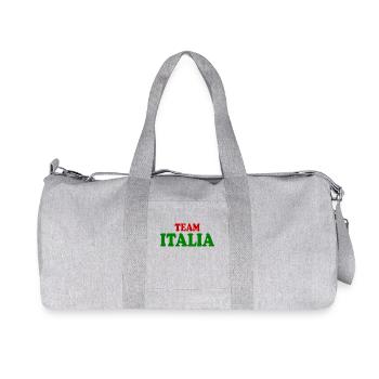Team italia - Recycled Canvas Sports Bag by Stanley/Stella - heather grey - Front