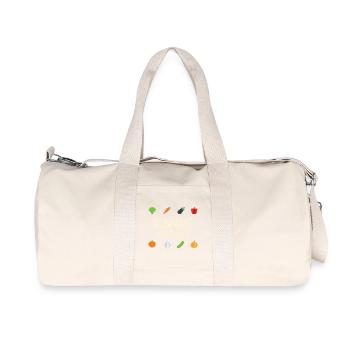 Running On Plants - Recycled Canvas Sports Bag by Stanley/Stella - natural - Front