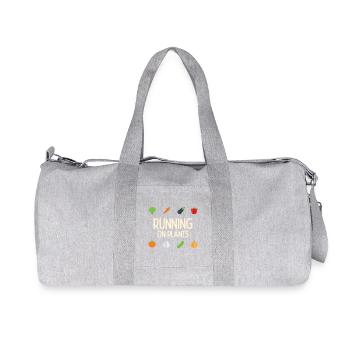 Courir sur les plantes - Sac de sport en toile recyclée Stanley/Stella - gris chiné - Devant