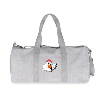 Seagull Christmas - Recycled Canvas Sports Bag by Stanley/Stella - heather grey - Front