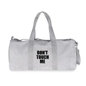 Dont touch me - Recycled Canvas Sports Bag by Stanley/Stella - heather grey - Front