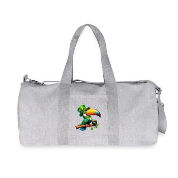 St. Patricks Day Vogel Paradiesvogel Tukan Shirt - Recycelte Canvas-Sporttasche von Stanley/Stella - Grau meliert - Vorne