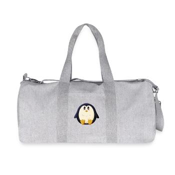 Pingouin potelé - Sac de sport en toile recyclée Stanley/Stella - gris chiné - Devant